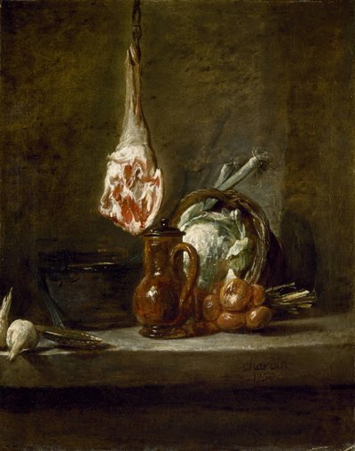 Natura morta con cosciotto di agnello da Jean Baptiste Simeon Chardin